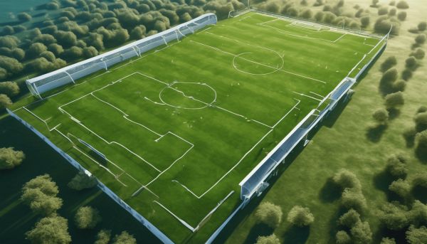 La superficie d’un terrain de foot varie entre 4 050 et 10 800 m²